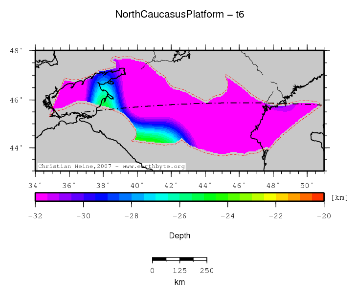 North Caucasus Platform location map