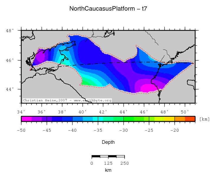 North Caucasus Platform location map