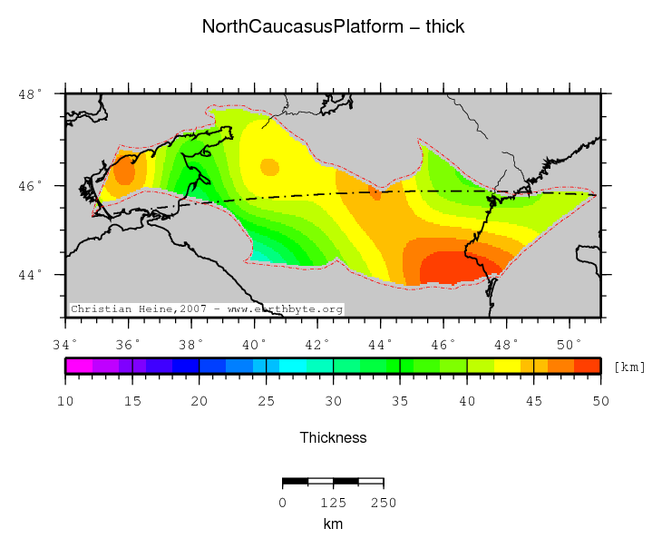 North Caucasus Platform location map