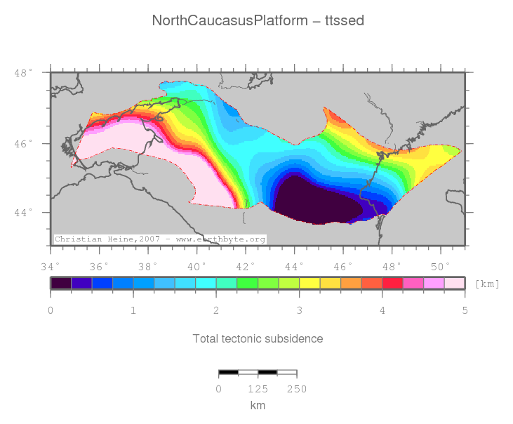 North Caucasus Platform location map