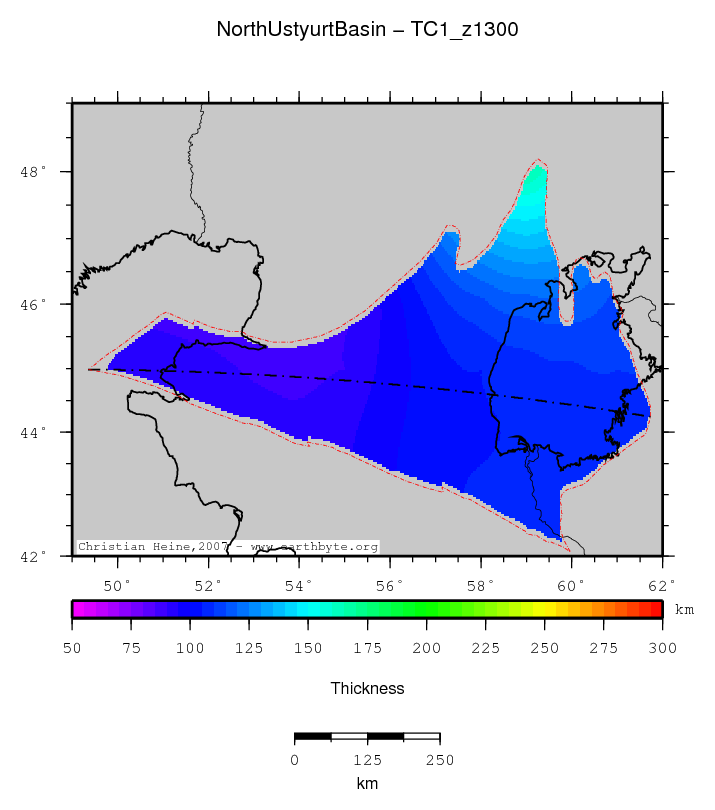 North Ustyurt Basin location map