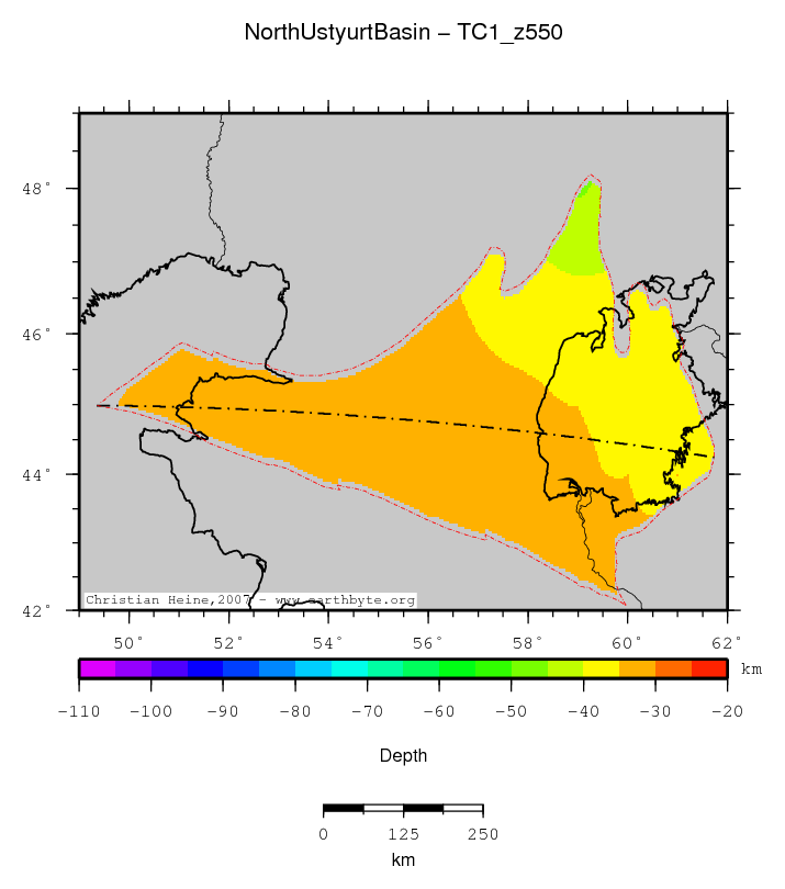 North Ustyurt Basin location map