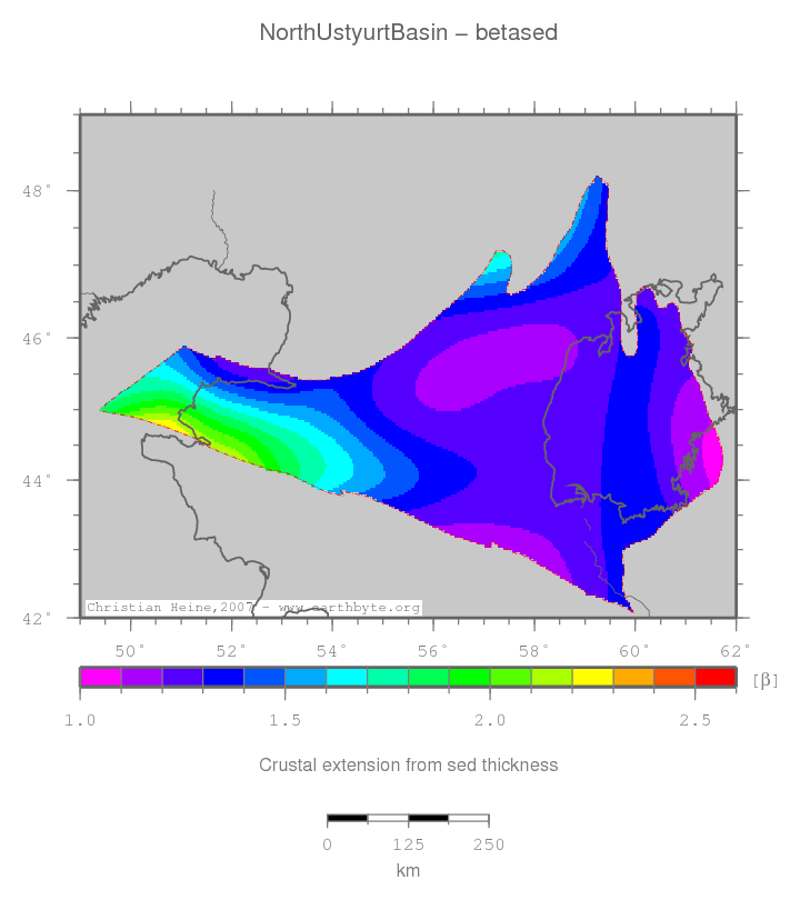 North Ustyurt Basin location map