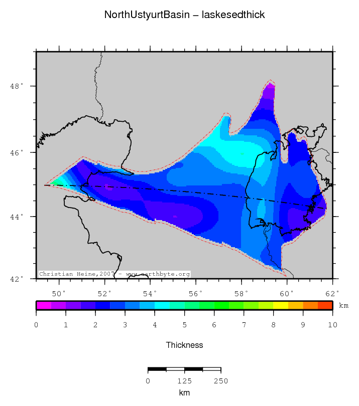 North Ustyurt Basin location map