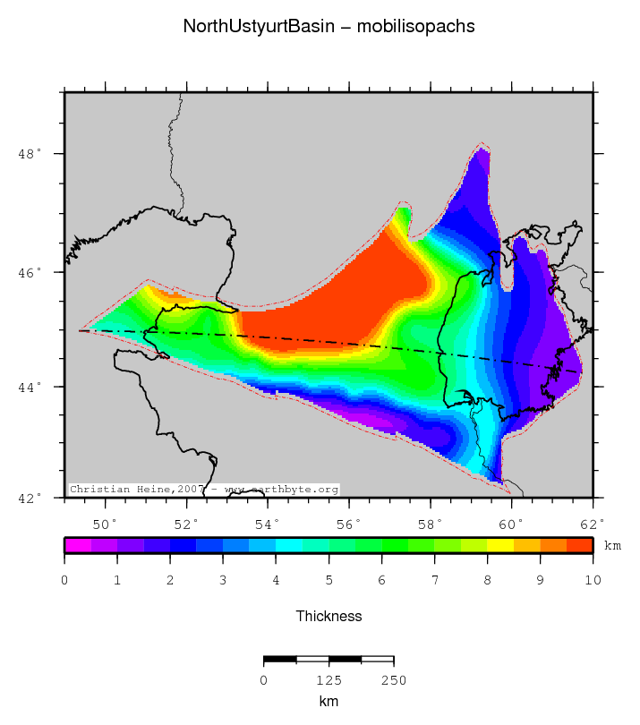 North Ustyurt Basin location map