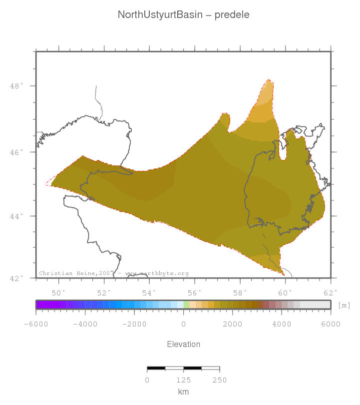 North Ustyurt Basin location map