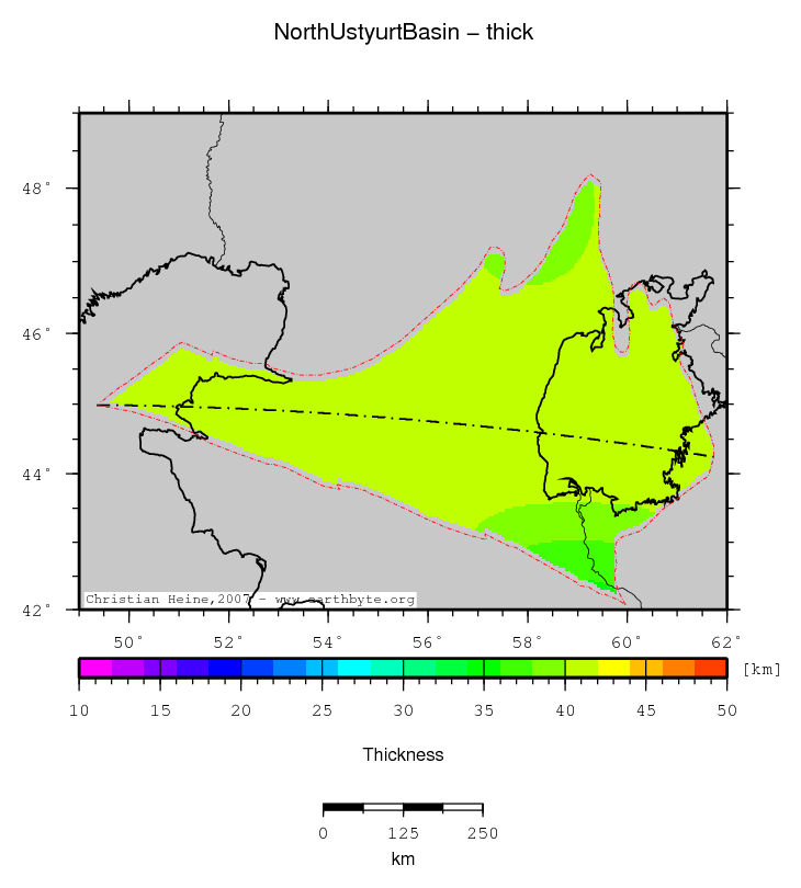 North Ustyurt Basin location map