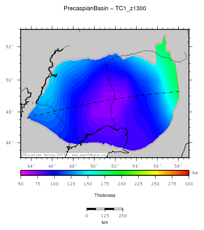 Precaspian Basin location map