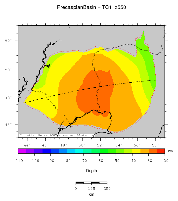 Precaspian Basin location map