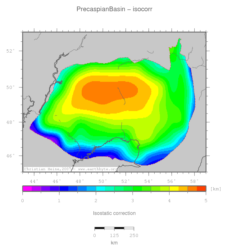 Precaspian Basin location map