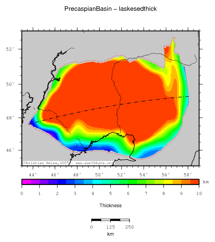 Precaspian Basin location map