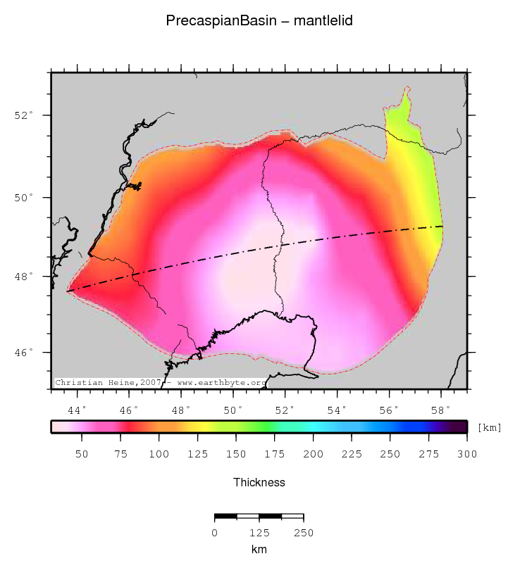 Precaspian Basin location map