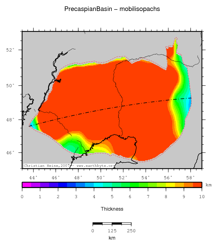 Precaspian Basin location map