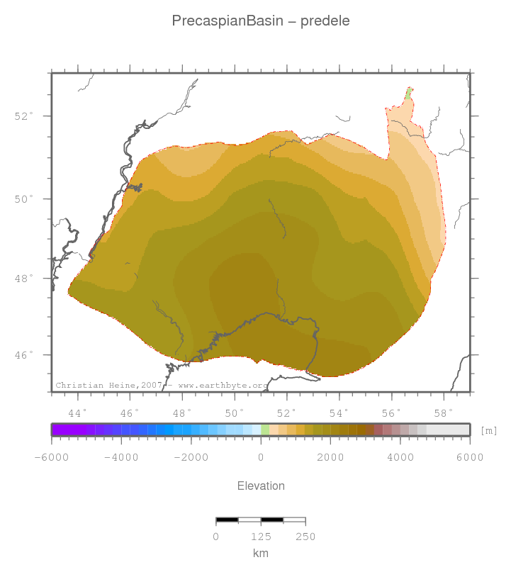 Precaspian Basin location map