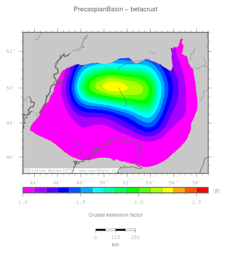 Precaspian Basin location map