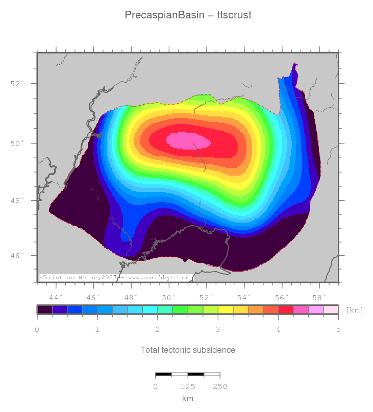 Precaspian Basin location map