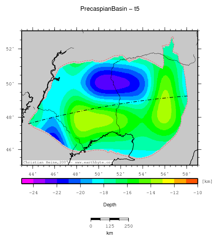 Precaspian Basin location map