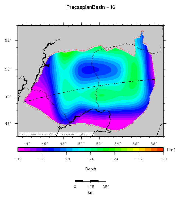 Precaspian Basin location map