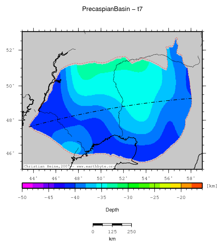 Precaspian Basin location map