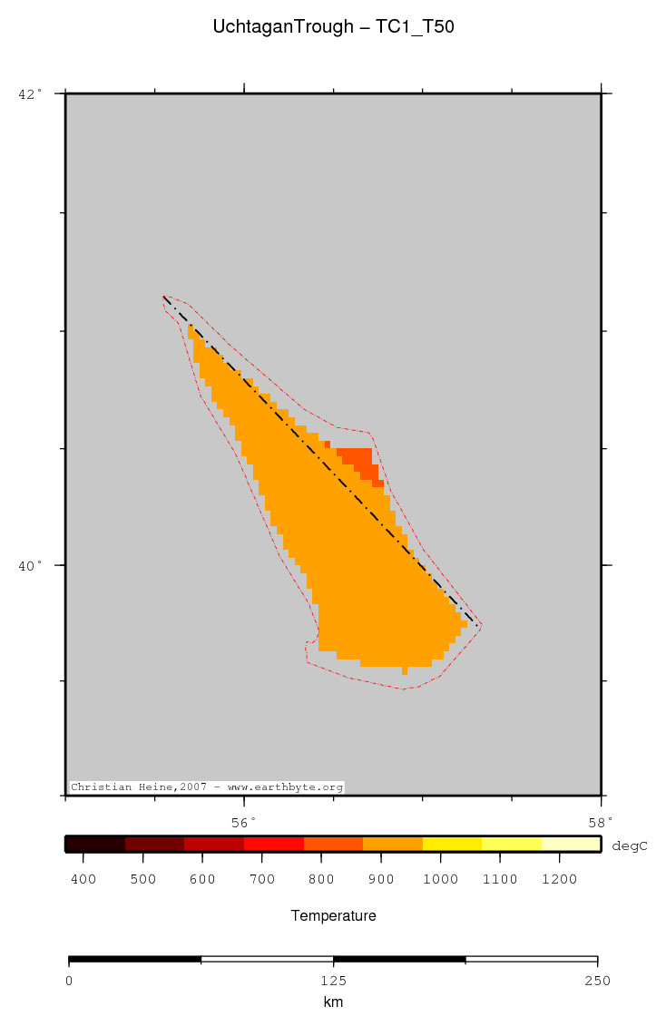 Uchtagan Trough location map