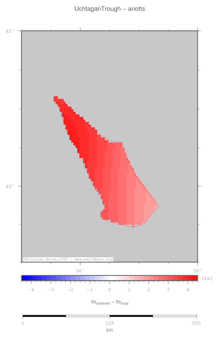 Uchtagan Trough location map