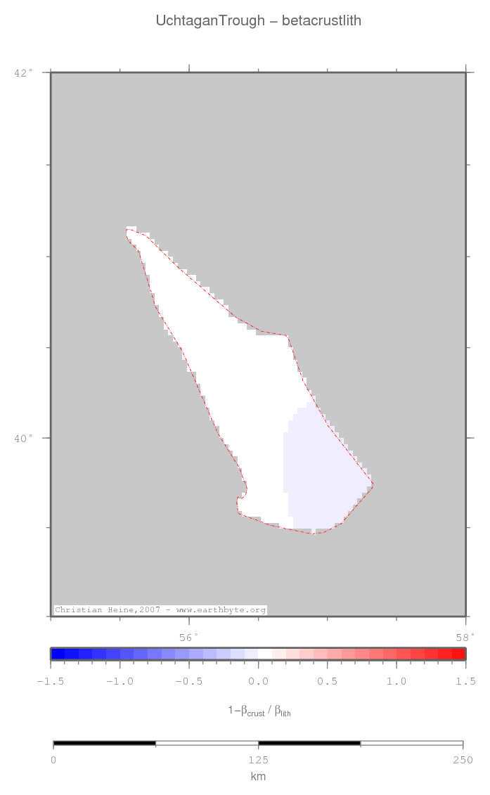 Uchtagan Trough location map