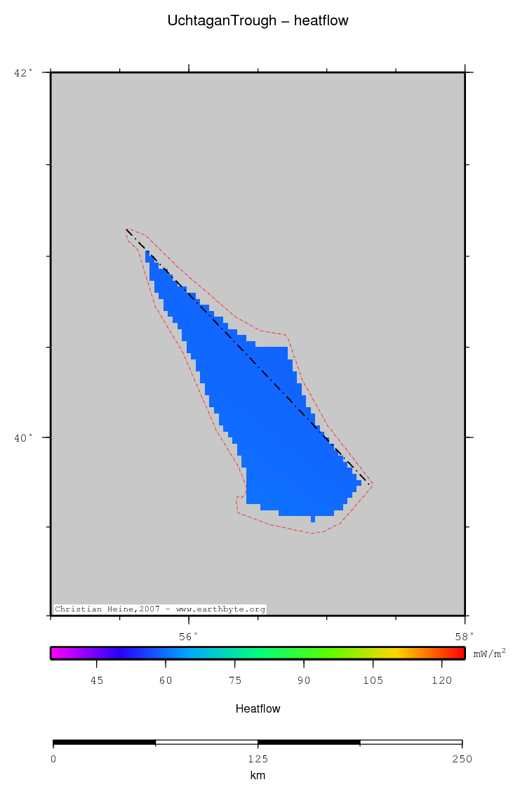 Uchtagan Trough location map