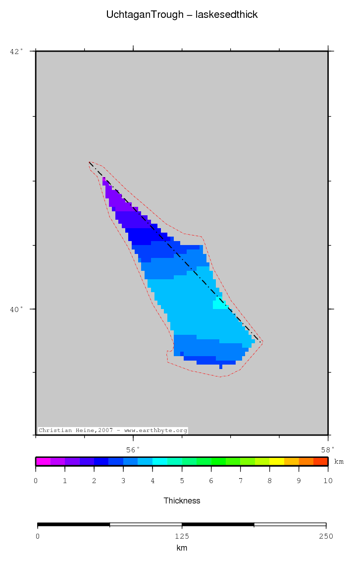 Uchtagan Trough location map