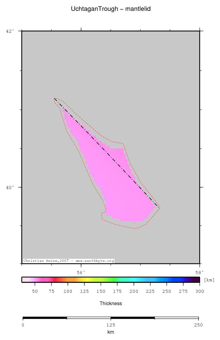 Uchtagan Trough location map