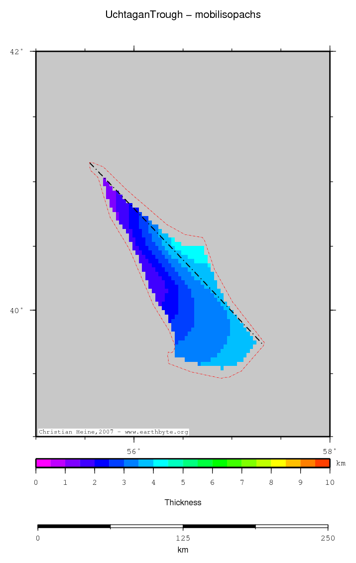 Uchtagan Trough location map