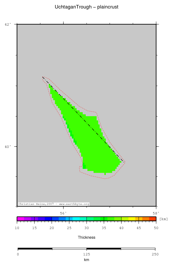 Uchtagan Trough location map