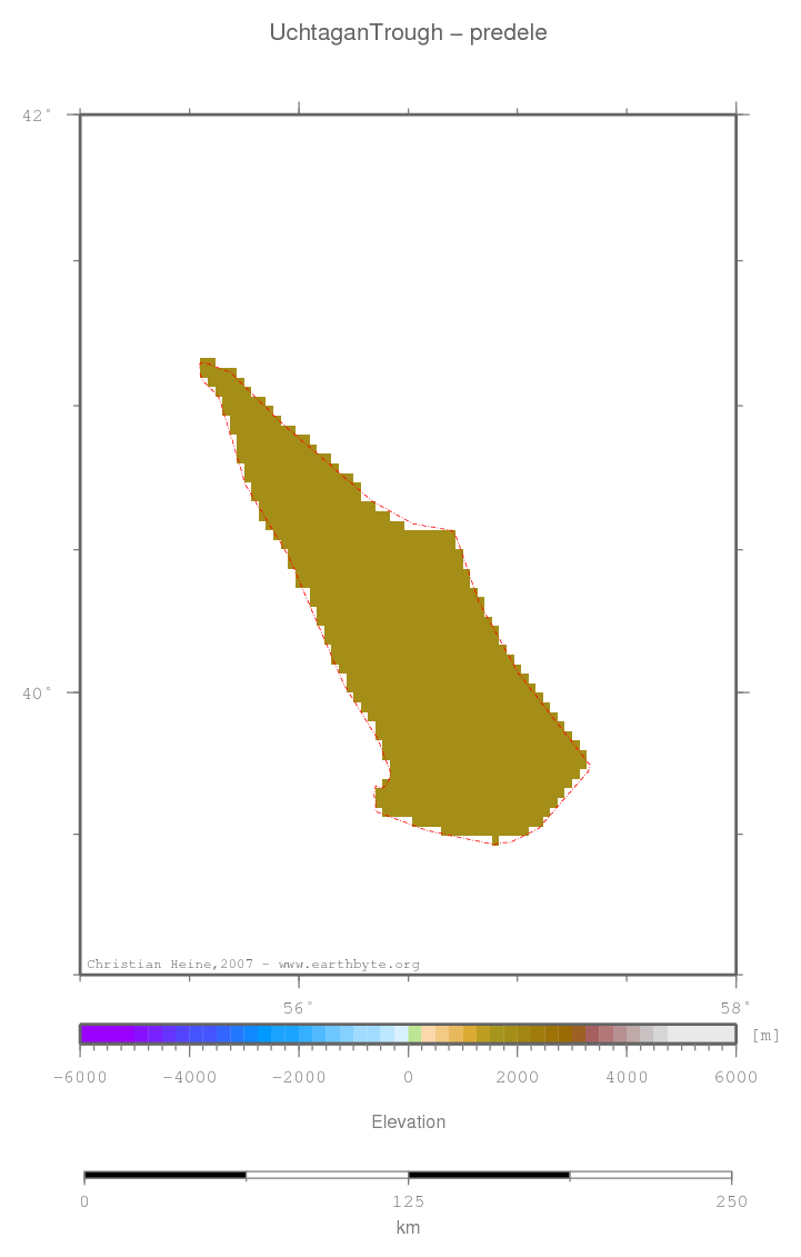 Uchtagan Trough location map