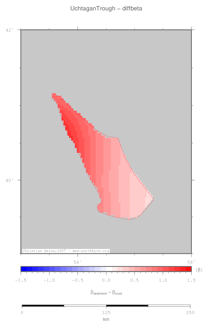 Uchtagan Trough location map