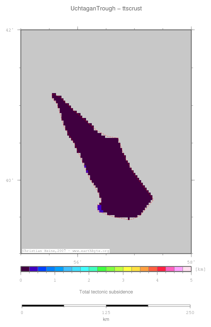 Uchtagan Trough location map