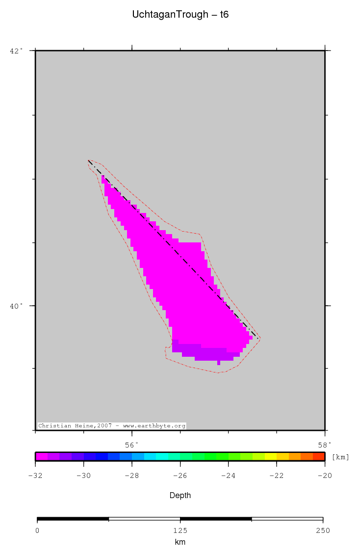 Uchtagan Trough location map