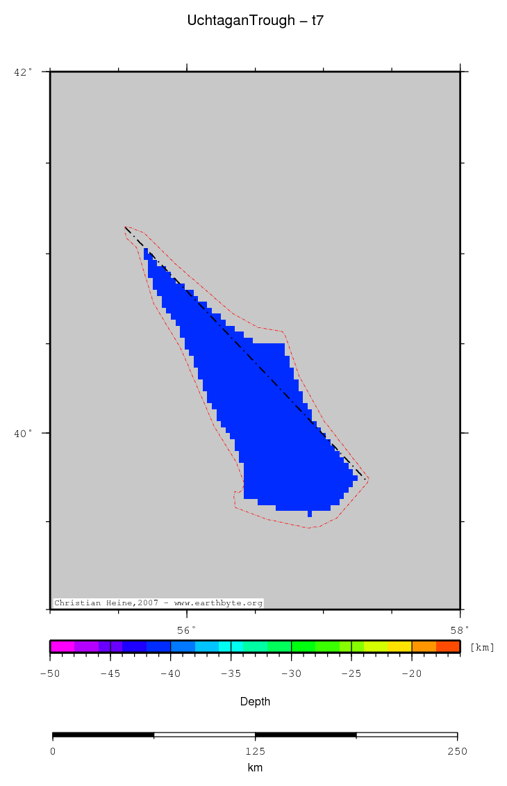 Uchtagan Trough location map