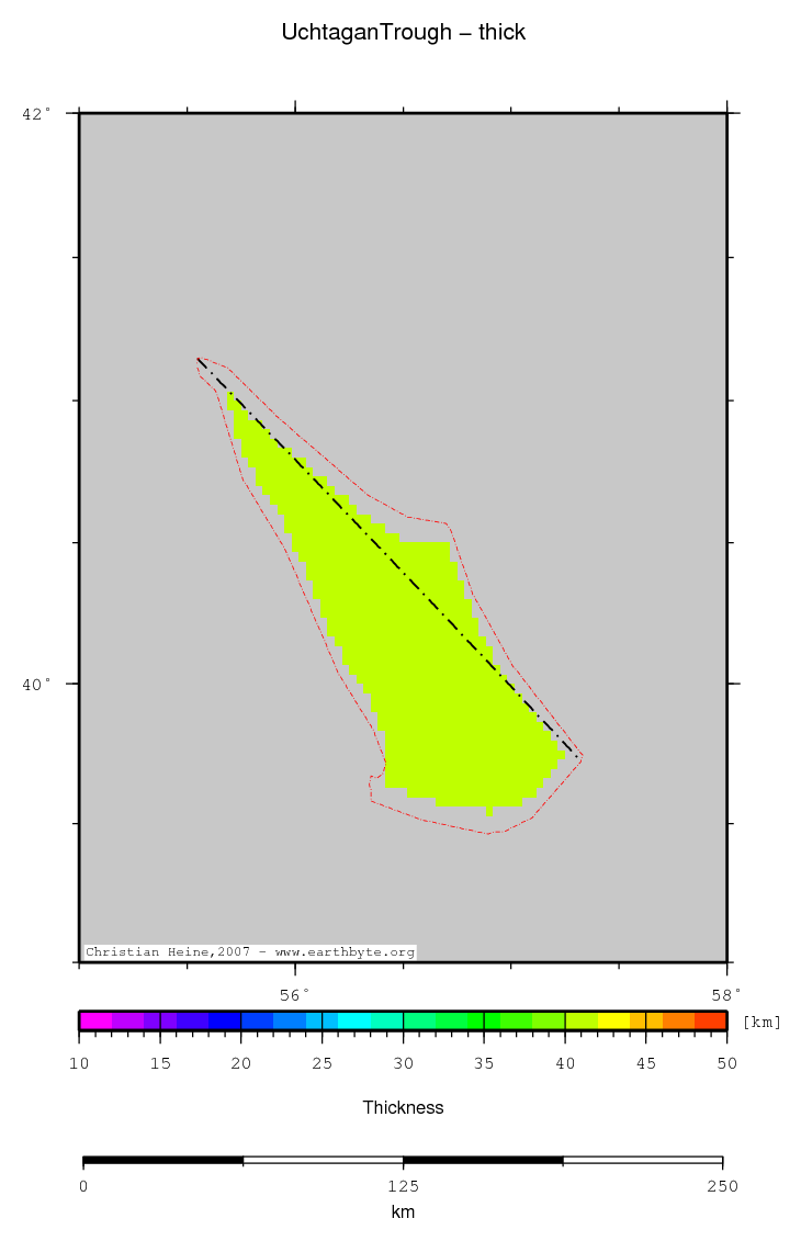 Uchtagan Trough location map