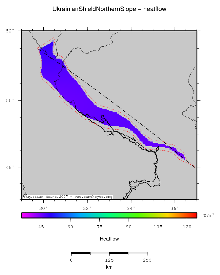 Ukrainian Shield Northern Slope location map