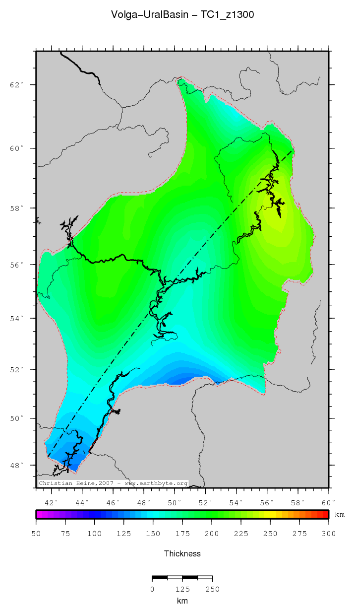 Volga-Ural Basin location map