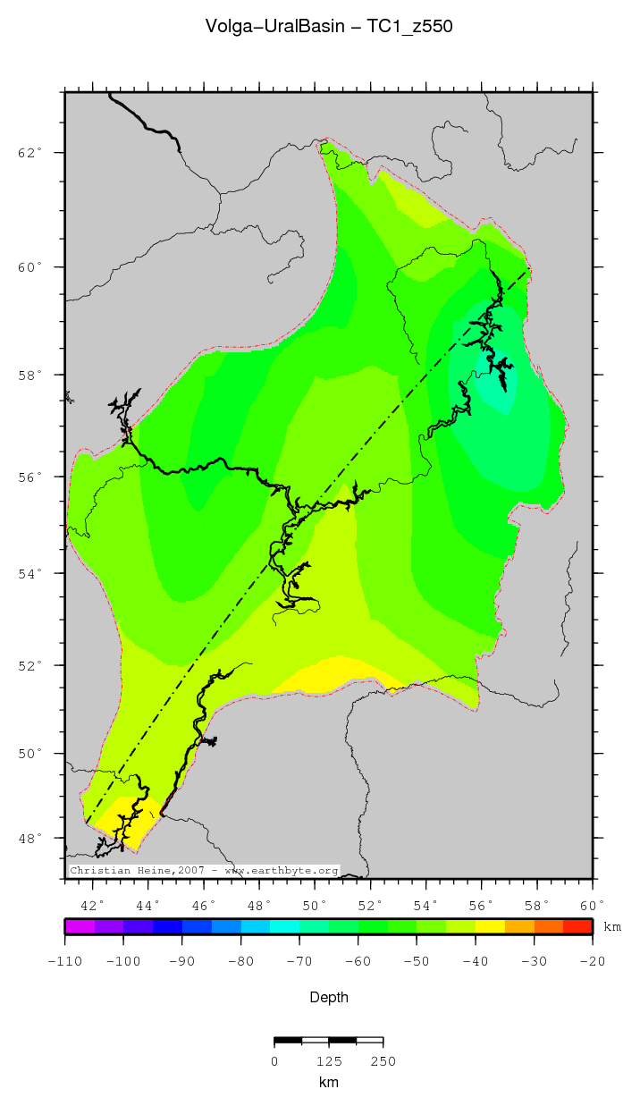 Volga-Ural Basin location map