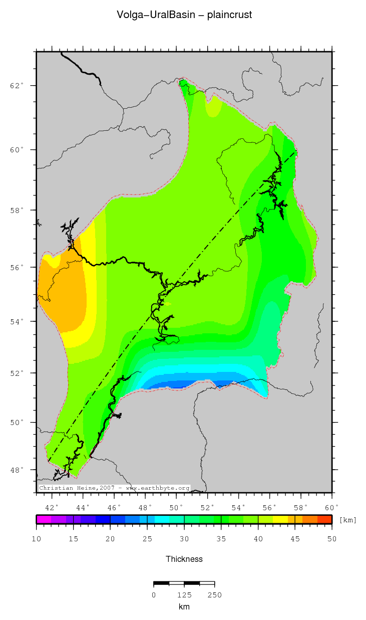 Volga-Ural Basin location map