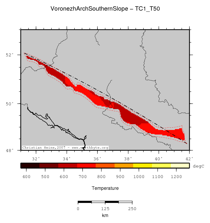 Voronezh Arch Southern Slope location map