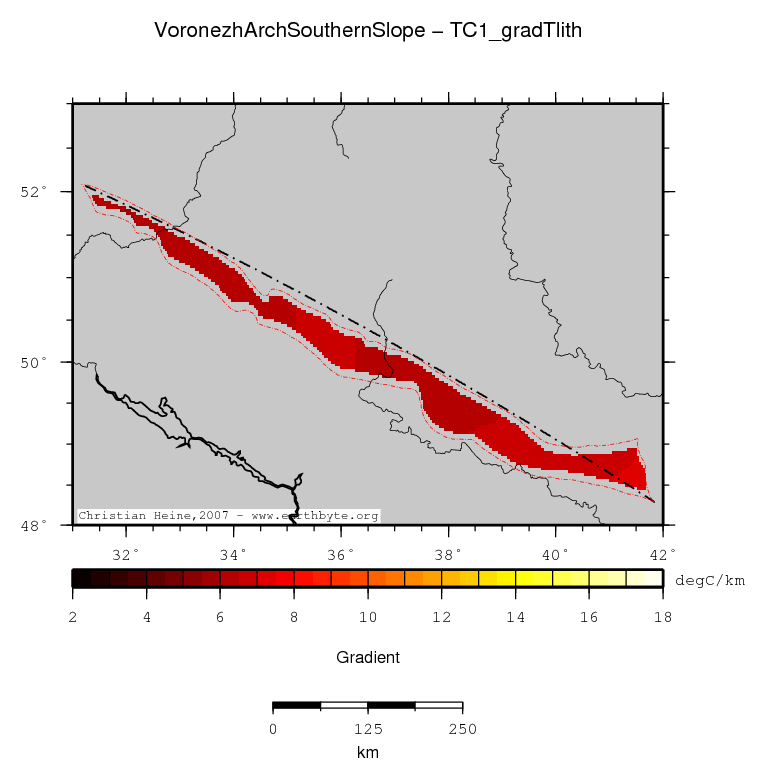 Voronezh Arch Southern Slope location map