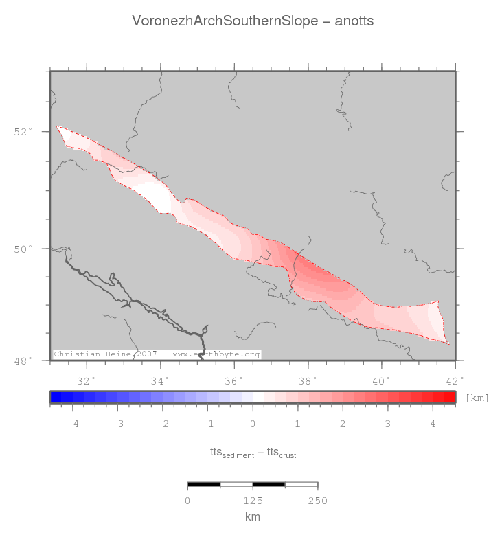 Voronezh Arch Southern Slope location map