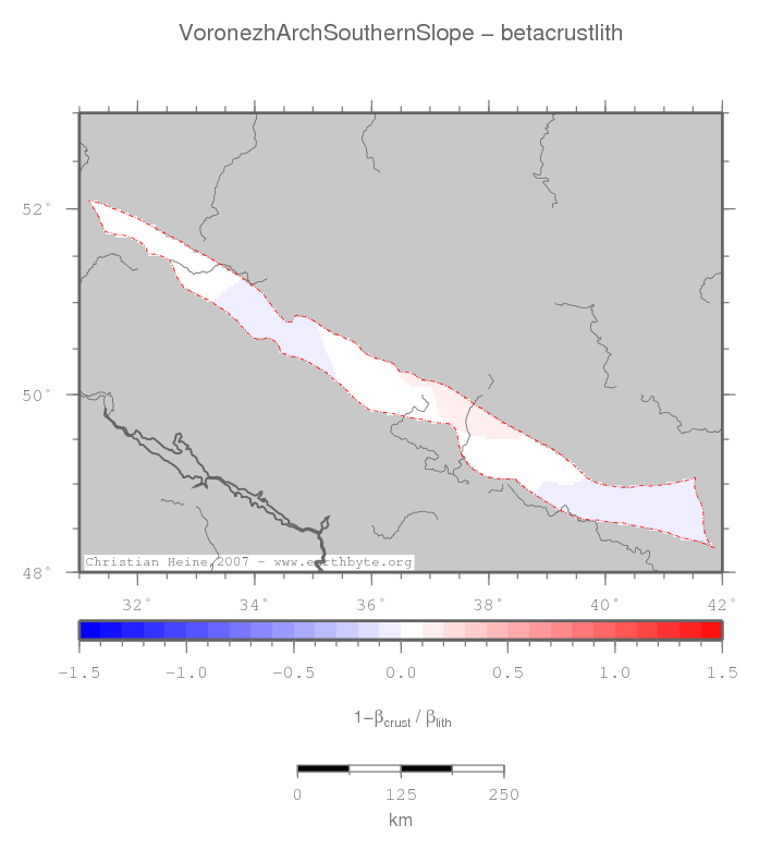 Voronezh Arch Southern Slope location map