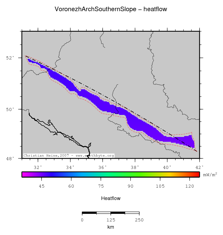 Voronezh Arch Southern Slope location map