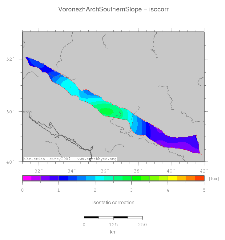 Voronezh Arch Southern Slope location map