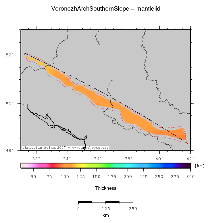 Voronezh Arch Southern Slope location map