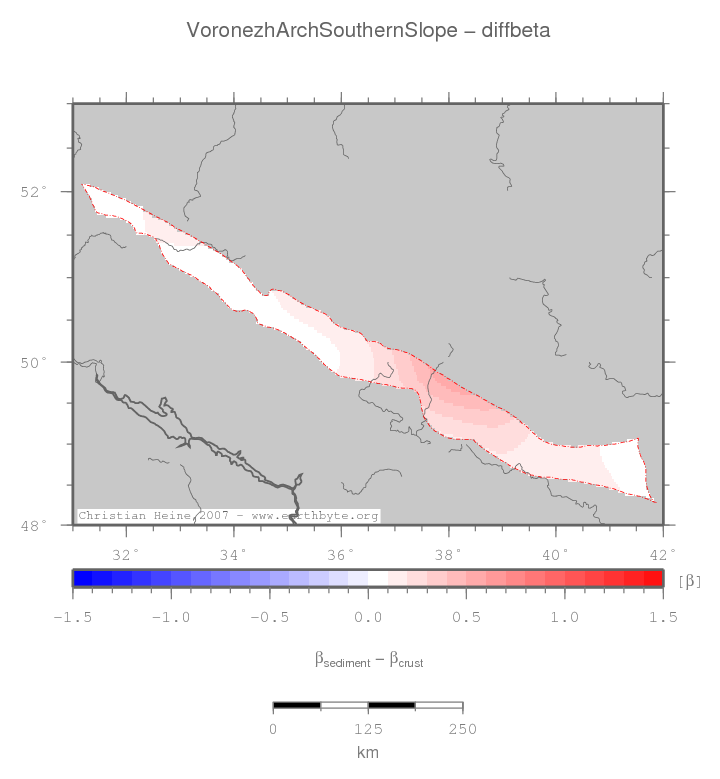 Voronezh Arch Southern Slope location map