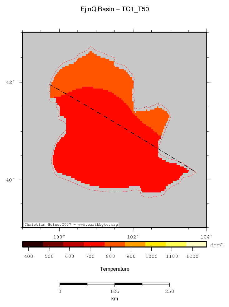 Ejin Qi Basin location map